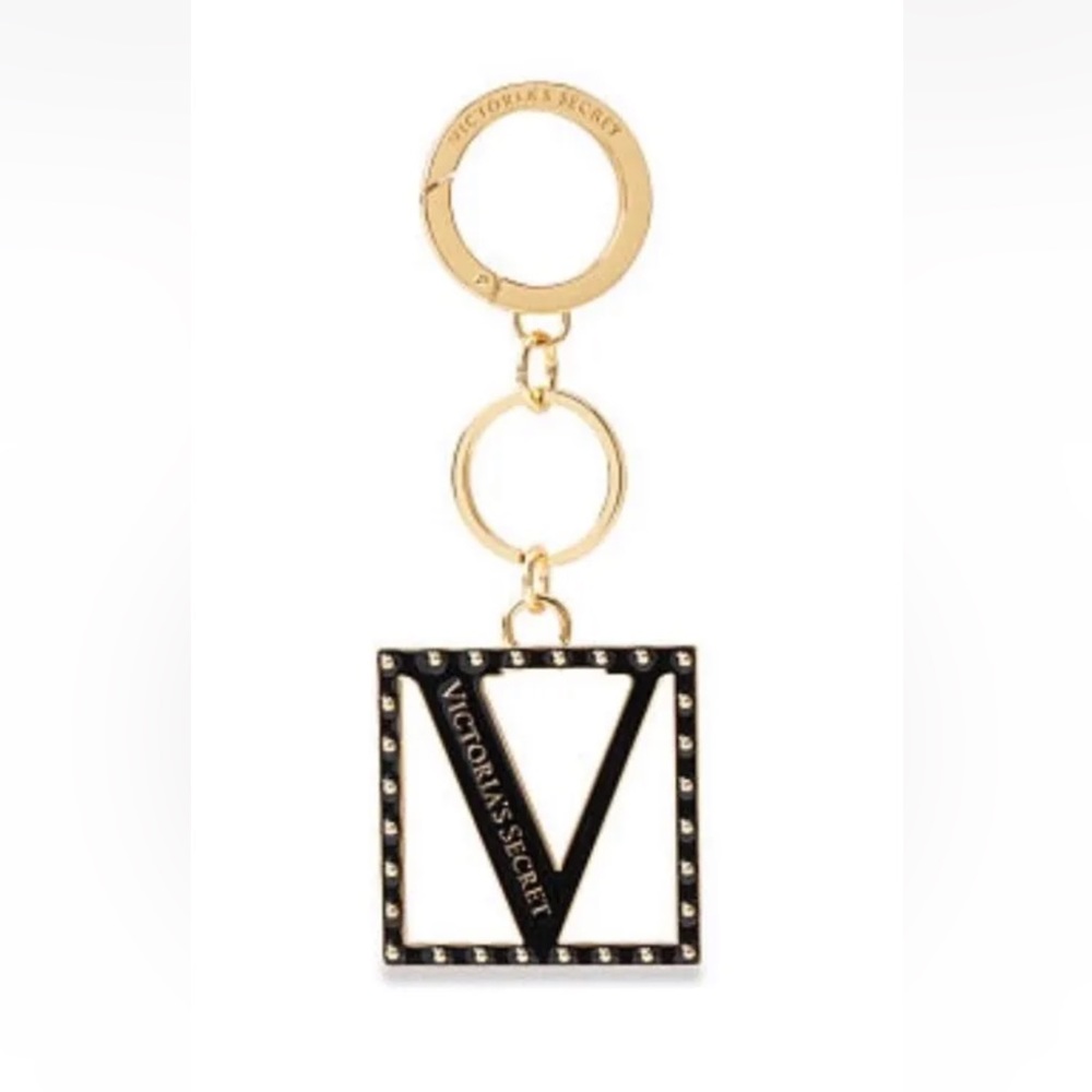 Victoria’s Secret Monogram V Keychain studded logo